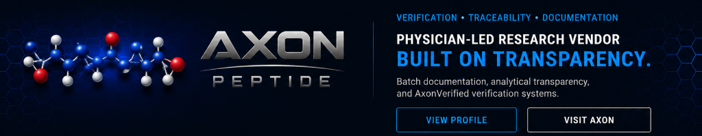 AXON Peptide — Physician-Led Research Vendor Built on Transparency
